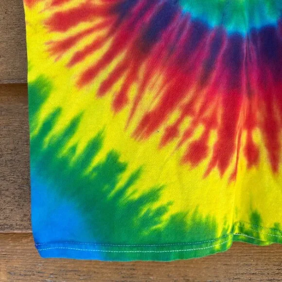 Santa Cruz Kids Tie-Dye T-Shirt Medium 10-12 100% Cotton Short Sleeve Colorful D - Picture 8 of 13